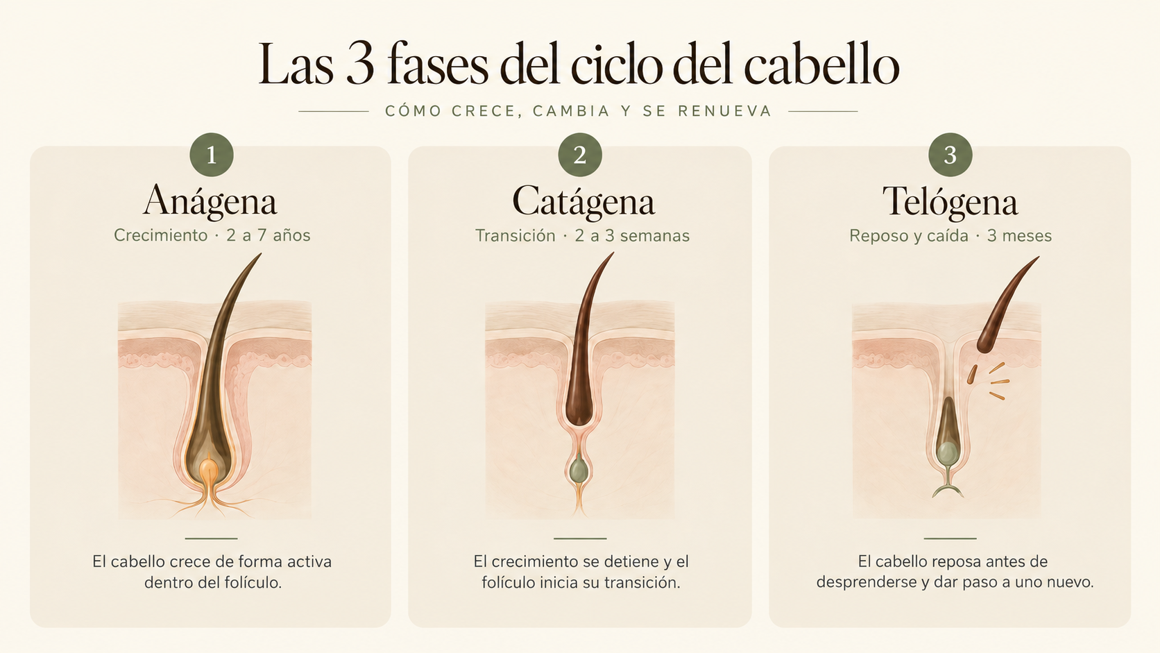fases cabello Saona Cosmetics